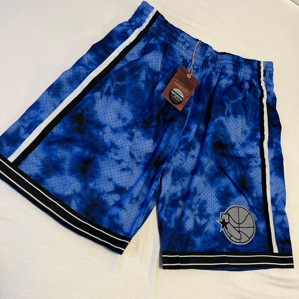 NBA Mitchell & Ness Galaxy Swingman Shorts (Golden State Worriers)